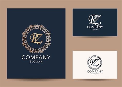 Premium Vector Modern Monogram Initial Letter Rz Logo Design Template