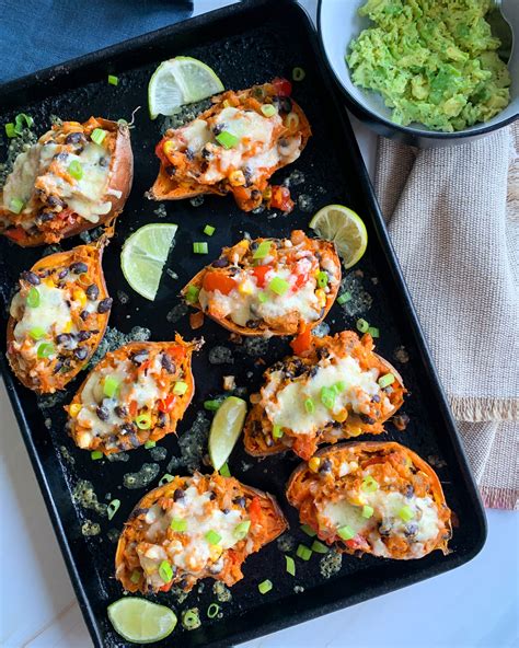 Recipe Stuffed Sweet Potato Skins With Mexican Beans Food