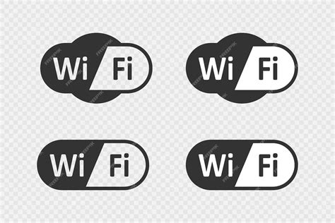 Premium Vector Wifi Logo Wi Fi Zone Icon Network Hotspot Symbol In