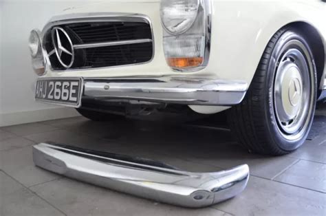 Mercedes Benz Sl W Pagoda Left Front Bumper Chrome Oe