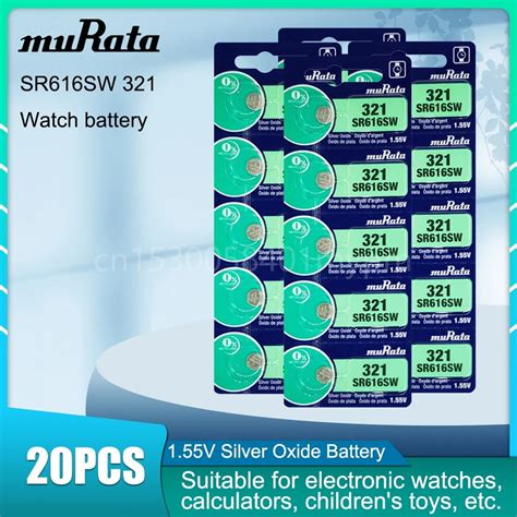 Original Murata Sr Sw Sr V Mah Silver Oxide Battery