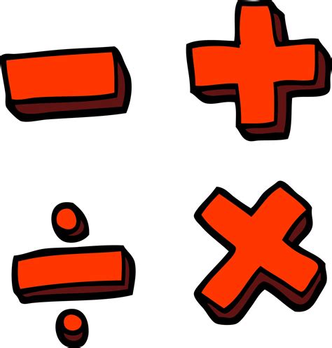 Hand Drawn Doodle Style Cartoon Math Symbols 12552638 Vector Art At