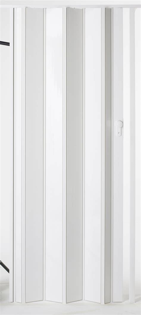 Porte accordéon Ibiza frêne blanc H 205 x l 85 cm x Ep 10 mm Leroy