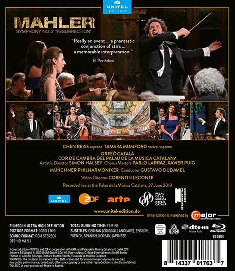 Gustav Mahler Symphonie Nr 2 Blu Ray Disc Jpc