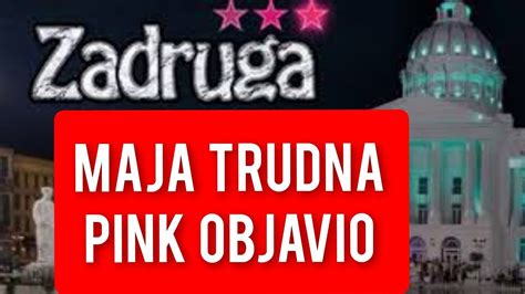 MAJA TRUDNA Pink Objavio OVU VEST YouTube