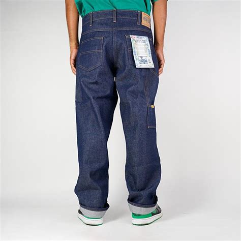 プリズンブルース ダブルニー ワークジーンズ デニム PRISON BLUES DOUBLE KNEE WORK JEANS Without