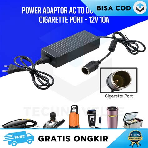 Jual KABEL POWER SUPLY ADAPTOR CONVERTER AC TO DC SERBAGUNA 12V 10A