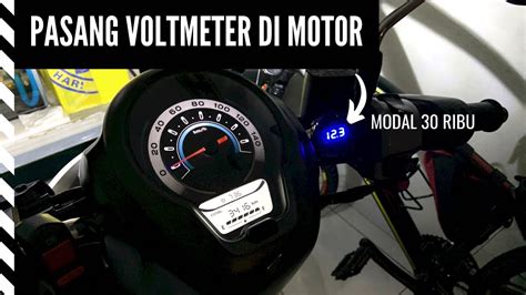 CARA PASANG VOLTMETER DI HONDA SCOOPY YouTube