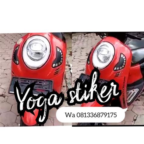 Jual Stiker Lampu Costum Sein Scoopy Shopee Indonesia