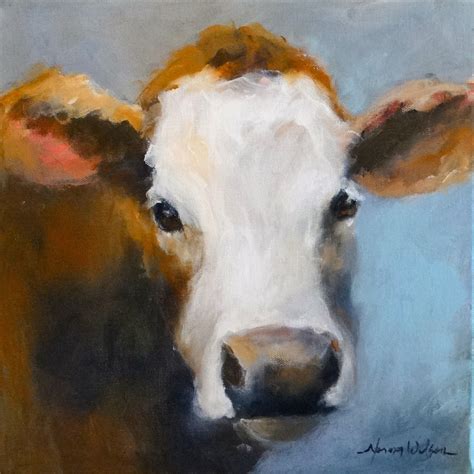 Acrylic Painting Norma Wilson Art Original Acrylic Cow Cattle