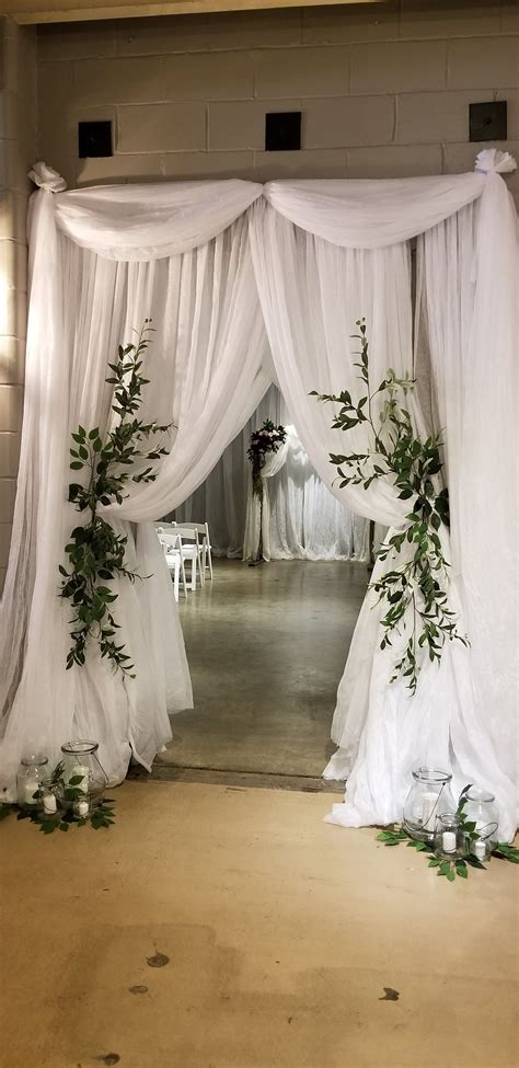 Wedding Draping With Non Woven Fabric Ceremony Decorations Table