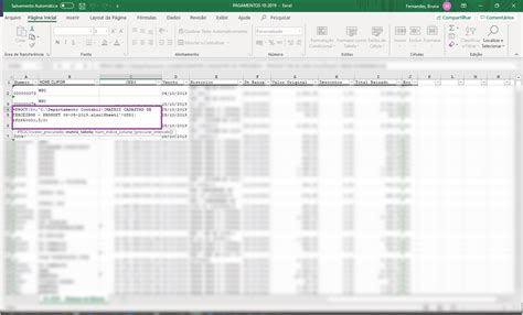 C Importa O De Lan Amentos Excel Apresenta Uma Coluna Chamada