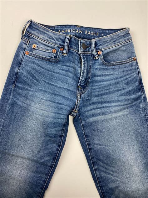 American Eagle Men S Airflex Slim Straight Denim Jean Gem