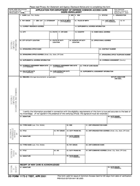 2001 Form Dd 1172 2 Fill Online Printable Fillable Blank Pdffiller