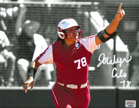 Jocelyn Alo Autographed 8x10 Running