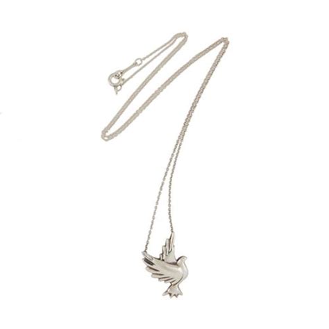 Tiffany And Co Paloma Picasso Sterling Silver Dove Necklace