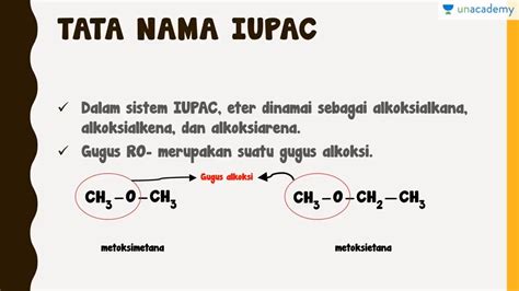 Tata Nama Eter Kimia Sbmptn Un Sma Youtube