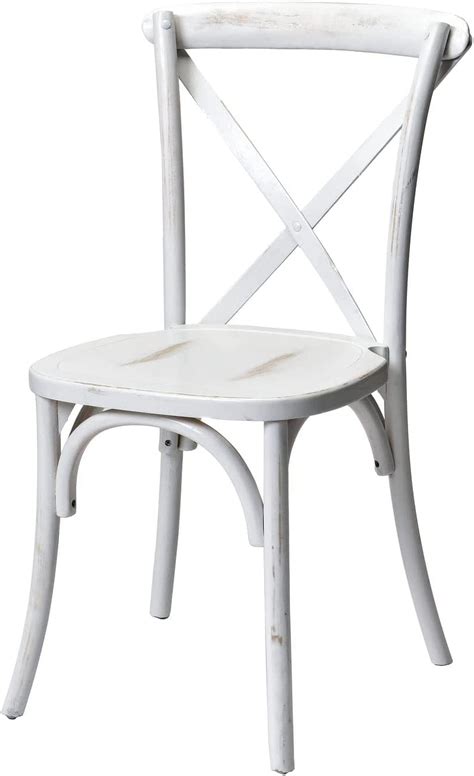 White Wash Crossback Dining Chairs 1 Pack Walmart