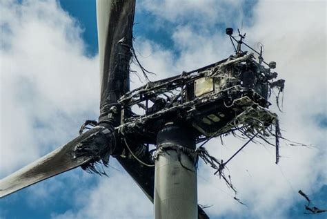 Windrad Geht In Flammen Auf