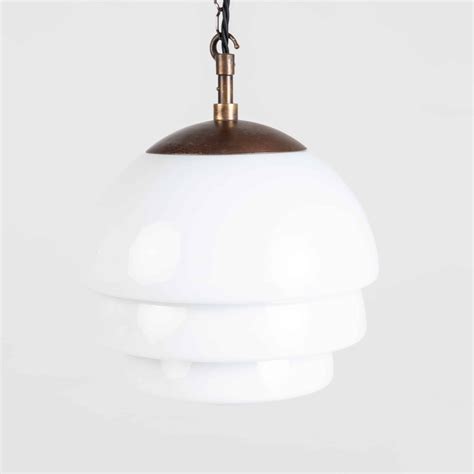 Stepped Opaline Pendant 1930s 160419