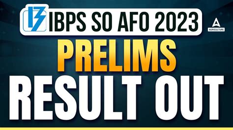 IBPS AFO Result 2023 Out How To Check IBPS AFO Prelims Result 2023