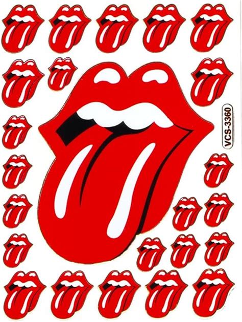 Rolling Stones Rote Zunge Aufkleber Amazon De K Che Haushalt Wohnen