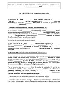 Modele De Lettre Au Greffe Du Tribunal D Instance