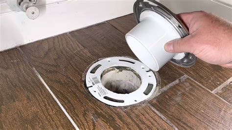 Replacing A Broken Toilet Flange In A Cement Floor YouTube