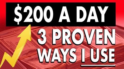 How To Earn 200 Dollars A Day Online 3 Proven Ways I Use Online Marketing Strategies Money