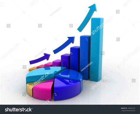 3d Business Growth Graph Stock Illustration 148287215 Shutterstock