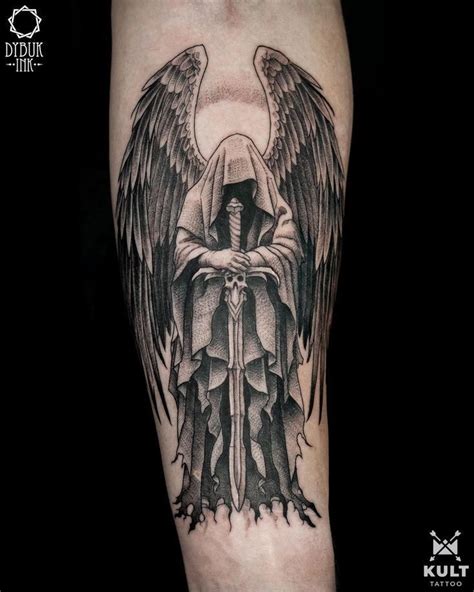 Pin By Stalker On Змея Death Tattoo Archangel Tattoo Wrist Tattoos