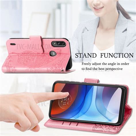 Wholesale Imprint Big Butterfly Leather Wallet Phone Case Cover For