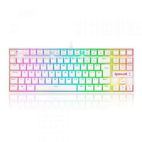 Teclado Magn Tico Gamer Redragon Kumara Pro Lunar White Rgb Patoloco