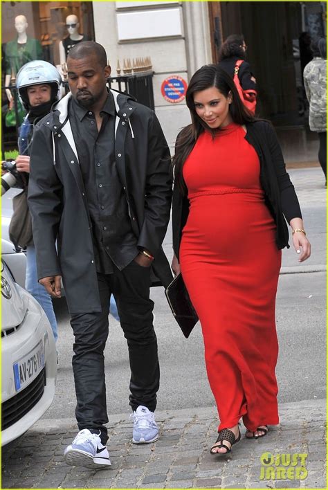 Pregnant Kim Kardashian And Kanye West Reunited In Paris Photo 2861299 Kanye West Kim