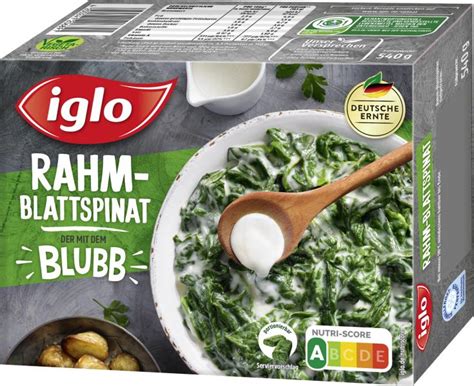 Iglo Rahm Blattspinat Online Kaufen Bei Combi De