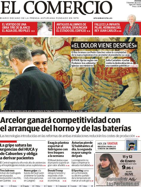 Portada Del Diario El Comercio Del Día 9 01 2020 News Europa