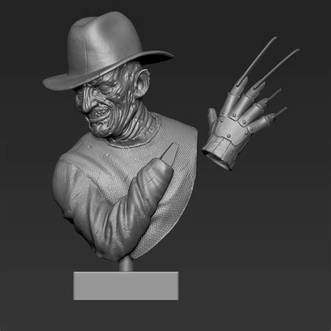 Freddy Krueger Bust Free 3d Model 3d Printable Cgtrader