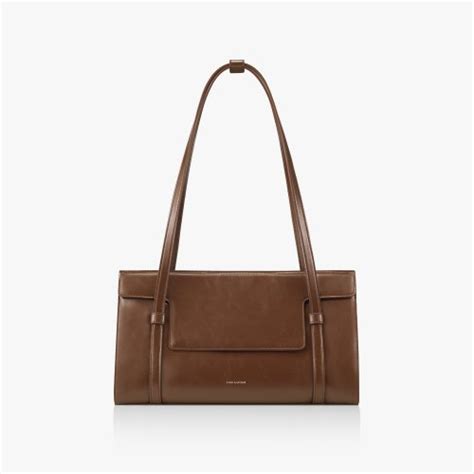 MUSINSA公式 FINDKAPOOR MARTY BAG S 33 CRINKLED DARK BROWN