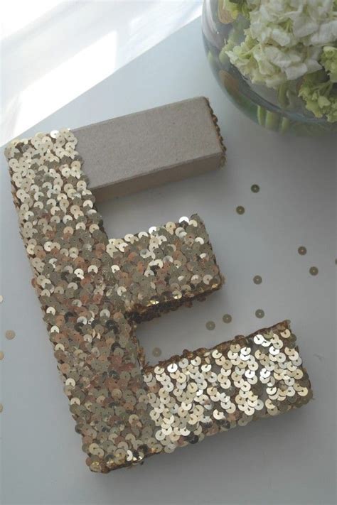 Learn How To Make An Easy Sequin Monogram Letter Diy Monogram Letters