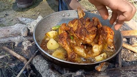 Ultimate Outdoor Cooking Whole Chicken Fry Delicious And Juicy Youtube