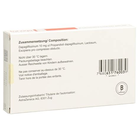 Forxiga Cpr Pell 10 Mg Blist 28 Pce Commander En Ligne