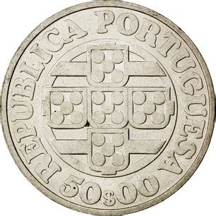 Portuguese Silver Escudos Th Anniversary Of The Bank Of Portugal