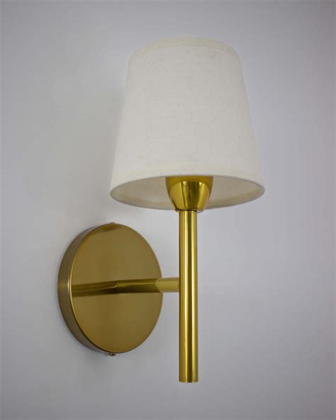 Lustre Arandela C Pula Cone Dourado Polido Iluminamundo