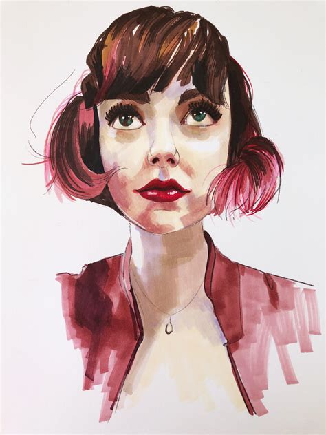 Realistic portraits with alcohol markers | Cécile Yadro | Skillshare