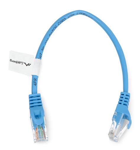 Buy Lanberg Ethernet Patchcord UTP 5e 0 25m Blue Botland Robotic Shop