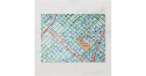 Waco Tx Vintage Map Postcard Zazzle