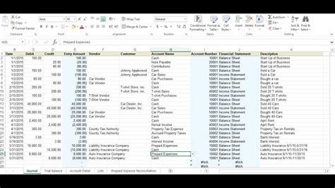 Free Prepaid Expense Schedule Excel Template Free Printable Templates