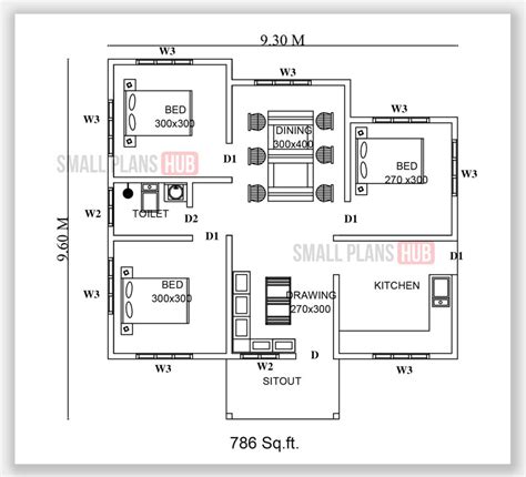 Bedroom House Plans Sq Ft House Design Ideas