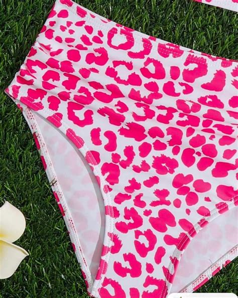 Shein Tween Girl Leopard Print Bikini Swimsuit 8years Etsy