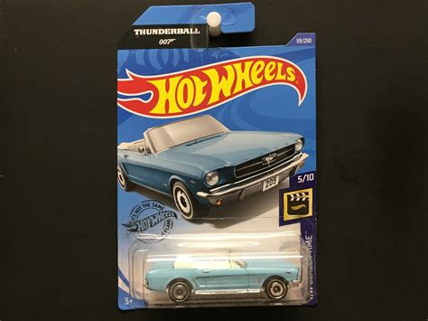 Hot Wheels Ford Mustang Convertible Thunderball James Bond Hw Screen Time